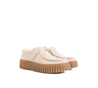 Clarks Torhill Bee Mokassin Schuhe beige Velour 26183642 - Größe 38