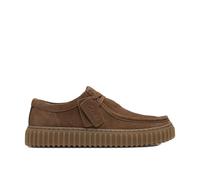 Schnürschuh CLARKS "Clarks Halbschuhe Veloursleder", Damen, Gr. 42, braun, Veloursleder, Schuhe Schnürschuh (68759524-42) braun