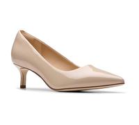 Clarks Originals Unisex Zarey Court Shoe, Sand Patent, 39.5 EU