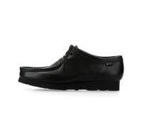 Schnürschuh CLARKS "Wallabee", Herren, Gr. 44,5, schwarz, Schuhe, mit Vibram-Sohle (92670444-44,5) schwarz