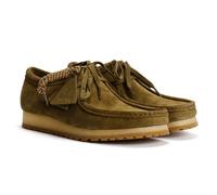 Clarks Originals Wallabee RB Herren Wildleder Schnürschuhe In Grün EU 40,5 / UK 7
