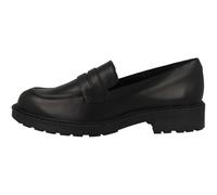 Schnürschuh CLARKS "Orinoco2 Penny", Damen, Gr. 39, schwarz, Leder, Schuhe Schnürschuh, mit weichem Cushion Plus-Fußbett (45313604-39) schwarz