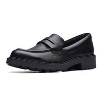 Schnürschuh CLARKS "Orinoco2 Penny", Damen, Gr. 37,5, schwarz, Leder, Schuhe Schnürschuh, mit weichem Cushion Plus-Fußbett (45313604-37,5) schwarz
