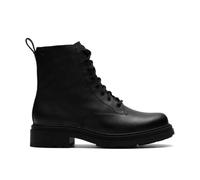 Schnürstiefelette CLARKS "Clarks Stiefelette Leder", Damen, Gr. 40, schwarz, Leder, casual, Schuhe (93813854-40) schwarz
