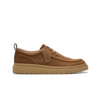 Clarks Herren Polden Moc Derby Schnürhalbschuhe, Cola Suede, 41.5 EU