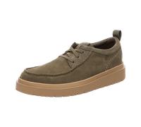 Schnürschuh CLARKS "Polden Moc", Herren, Gr. 45, grün, Kunstfaser, Schuhe Schnürschuh, mit ultraleichter Sohle (65067814-45) grün