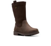 Clarks Premium AstrolZipWP K., Mode-Stiefel, Dark Brown,