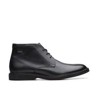 Clarks Premium Herren AtticusLTHiGTX Chukka Boot, schwarzes Leder, 47 EU, Schwarzes Leder, 47 EU