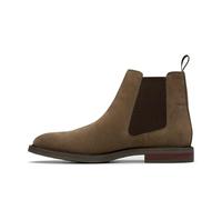 Clarks Herren Jaxen Easy Chelsea-Stiefel, Stone Suede, 40.5 EU