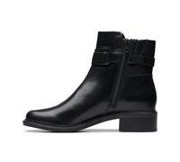 Clarks Damen Maye Bella Mode-Stiefel, Black Leather, 39 EU