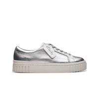Clarks Premium Mayhill Walk Damen-Sneaker, Silber-Metallic, 41 EU, Silberfarben metallisch, 41 EU