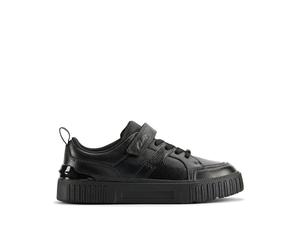 Clarks Premium Oslo Flare O Oxford Flat, schwarzes Leder, 35 EU, Schwarzes Leder, 34 EU