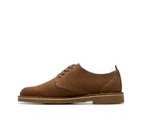 Clarks Premium Shepton Low für Herren, Cola Wildleder, Größe 42, Cola Suede, 42 2/3 EU