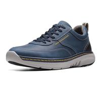 Clarks Pro Lace Mens Wide Fit Trainers 45.5 EU Navy Leather
