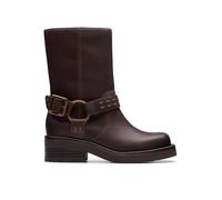 Clarks - Rebelle Up Walnut Leather - Lederstiefel - mit markanter Logo-Schnalle