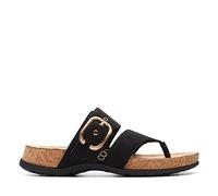 Clarks Reileigh Park für Damen, Schwarz Nubuk, 39 EU