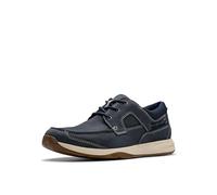 Clarks Sailview Herren-Bootsschuh aus Spitze, Marineblaues Nubuk, 12 Wide