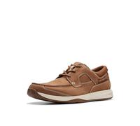 Clarks Originals Schnürschuhe Sailview für Herren Light Tan Nubuck Größe 44 EU Weit
