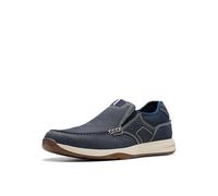 Clarks Sailview Step Herren Loafer, Marineblaues Nubuk, 45 EU