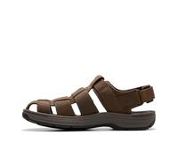 Clarks - - Saltway Cove Sandalen für Herren, Kolorit Dark Brown Leather, Größe: 45.5 EU Weit