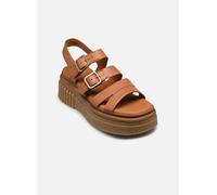 Clarks Damen Evamar Riemen Sandalen Tan Leather Braun 7