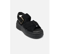Sandale CLARKS "Evamar", Damen, Gr. 42, schwarz, Leder, Schuhe, mit Komfort-Features (97199532-42) schwarz
