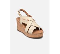 Clarks Damen Sabina Sling Sandale, Cream Leather, 41 EU