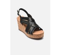 Clarks Damen Sabina Sling Sandale, Black/Black, 37 EU