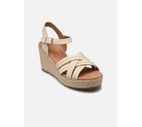 Clarks Damen Sabina Strap Sandale, Cream Leather, 37 EU