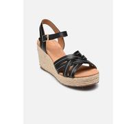 Clarks Damen Sabina Strap Sandale, Black Leather, 37 EU