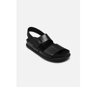 Clarks Herren Torford Strap Flache Sandale, Black Leather, 39.5 EU