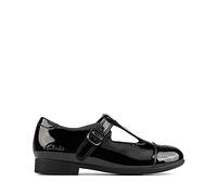 Clarks Scala Spirit Kid Lackschuhe in Schwarz Lack, Schwarz , 32 EU