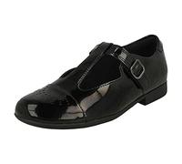 Clarks Scala Spirit Kid Lackschuhe in Schwarz Lack, schwarzer lack, 13 UK Child X-Wide