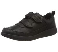 Clarks Scape Flare Y Childrens Black Leather, 7.5