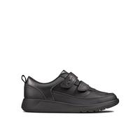 Clarks Scape Flare Y Childrens Black Leather, 9