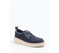 Clarks Schnürschuh Polden Moc in blau in Größe: 47 für Herren