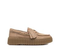 Clarks - Schnürschuhe Torhill Boat - mit Contour Cushion-Fußbett - Beige