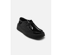 Schnürschuh CLARKS "Torview", Damen, Gr. 40, schwarz, Leder, Schuhe Schnürschuh, in toller Lack-Optik (42853821-40) schwarz