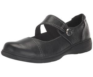 Clarks Sharon Aster Womens Black Leather, 5.5