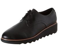Clarks Sharon Rae Loafer für Damen, Schwarz Leder, 39.5 EU