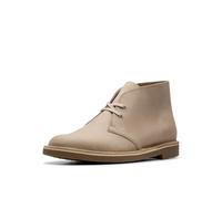 Clarks Shepton Chukka Boot für Herren, Taupe Distressed Leder, 43, Shepton