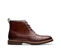 Clarks Shepton Mens Dark Brown Lea, 6.5
