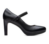 Clarks Shoes Ambyr Shine Wide High Heels