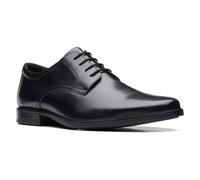 Clarks Herren Howard Walk Oxford-Schuh, Black Leather, 44.5 EU