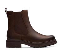 Stiefel CLARKS "Orinoco3 Top", Damen, Gr. 37, braun, Leder, Schuhe Stiefel, mit elastischen Einsätzen an den Seiten (48273143-37) braun