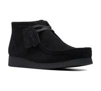 Mokassin CLARKS "Wallabee", Herren, Gr. 42, schwarz, casual, Schuhe, mit stilvoller Naturkrepp-Sohle (14716855-42) schwarz