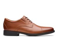 Clarks Herren Whiddon Cap Sneaker, Dunkelbraunes Leder, 46 EU