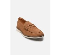 Clarks Herren Atticus LT Slip Flacher Slipper, Cola Suede, 43 EU