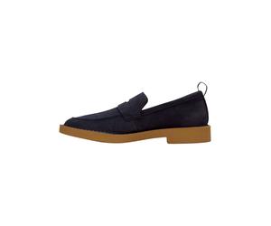 Clarks Slipper Veloursleder Navy - 42,5