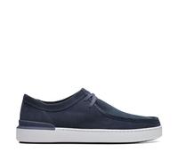 Schnürschuh CLARKS "Courtlite Seam" Gr. 44, blau (navy suede) Herren Schuhe Schnürhalbschuhe Herausnehmbares Fußbett, Freizeitschuh, Halbschuh, Schnürschuh (87471012-44)